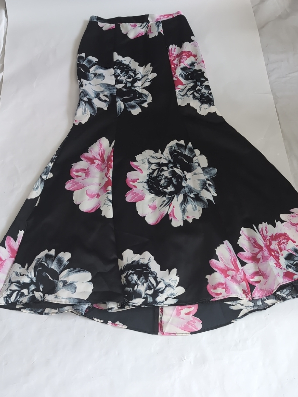 Blondie Nites Black and White Floral Mermaid Skirt - 13